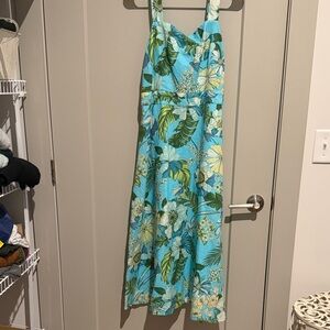 Talbots Linen Midi Dress size 8